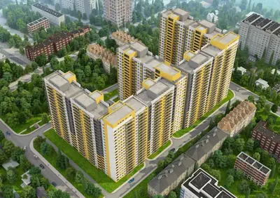 ЖК Михайловский городок сверху