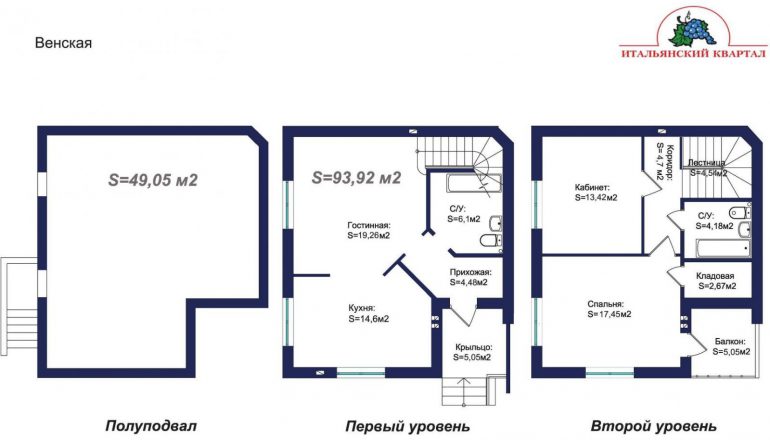 Зеленый Мыс коттедж 93,92 m2
