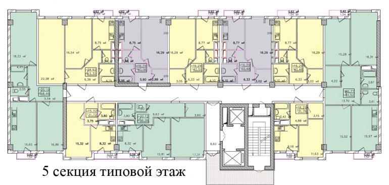 Кадорр, 5 Жемчужина. Планировки секция 5