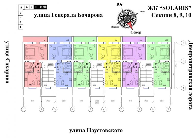 ЖК Solaris Суворовский район секции 8,9,10