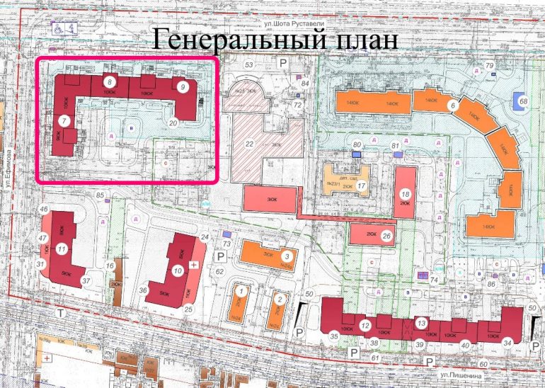 ЖК на Ефимова СК Одесстрой Новострой в Одессе генплан
