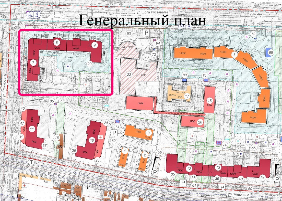 ЖК на Ефимова СК Одесстрой Новострой в Одессе генплан