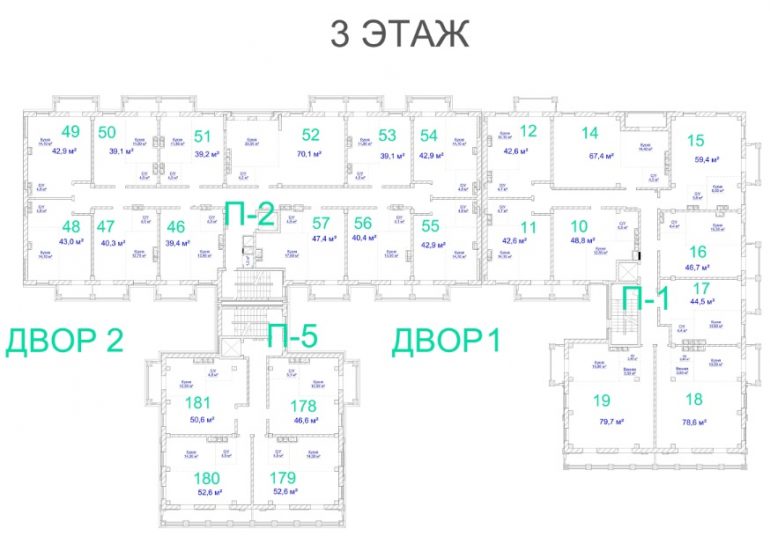 ЖК Авторский. 3 очередь. 3 этаж