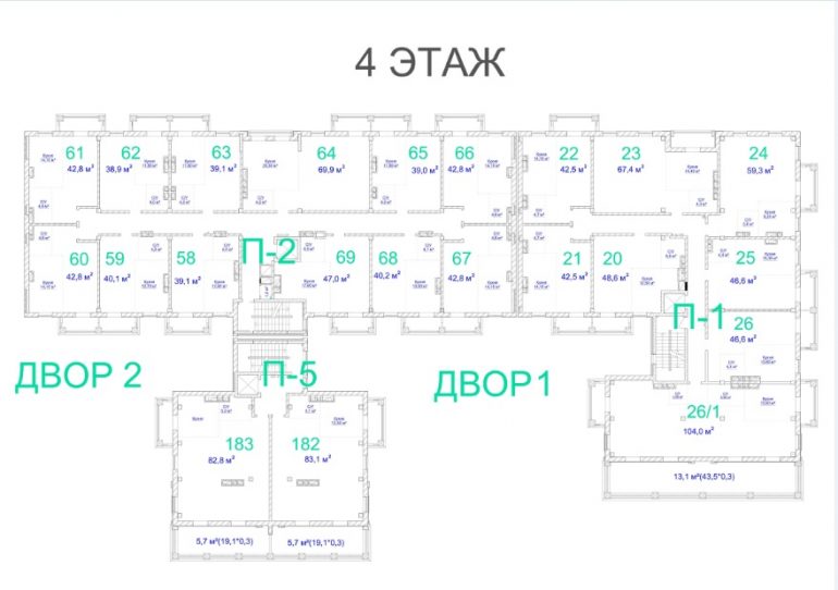 ЖК Авторский. 3 очередь. 4 этаж