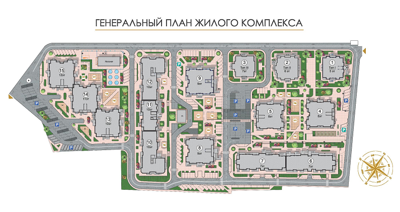 gen plan ЖК золотая Эра генплан