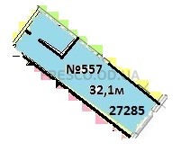 32,1 кв.м ЖК Club Marine 2 (Клаб Марин 2). однокомнатная планировка