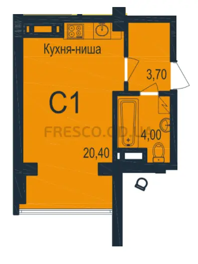 Студия · ЖК Новая Европа