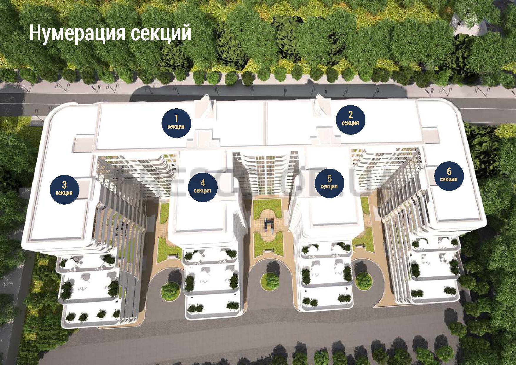 ЖК Море Фамильный дом план застройки