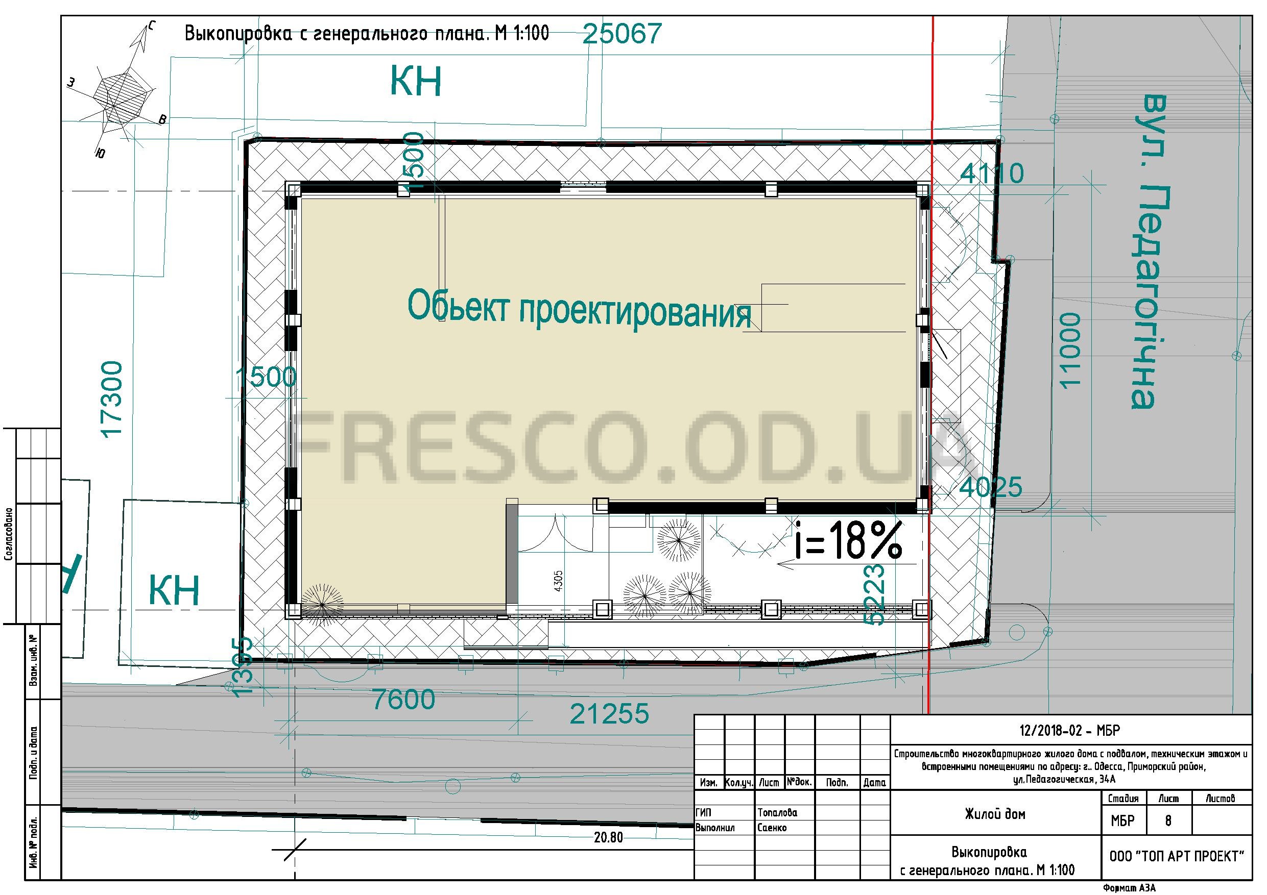 КД Graf (Граф) на Педагогической генплан