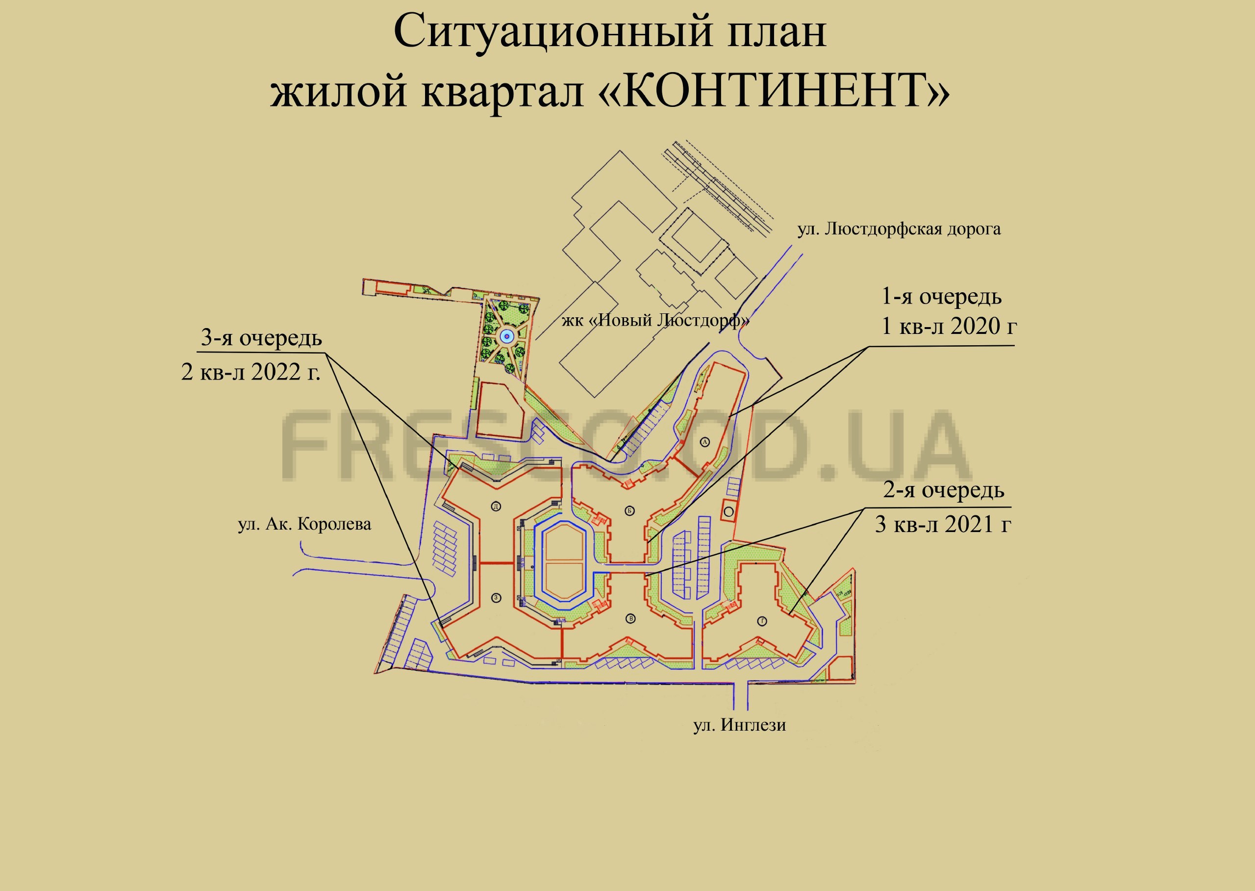 ЖК Континент генплан нов