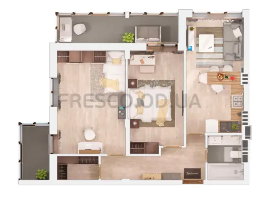 2-room apartment · 67.24 m² · Mariinsky