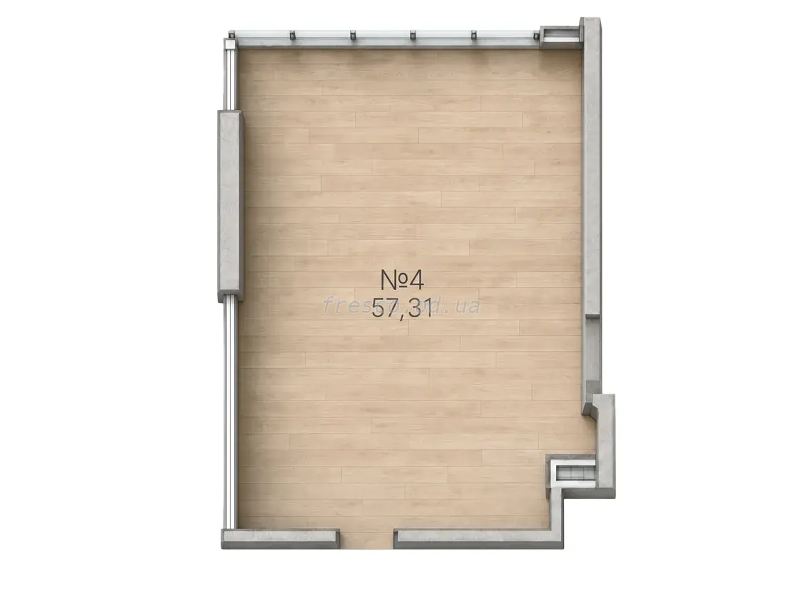 Office · 57.31 m² · Platon Business Center