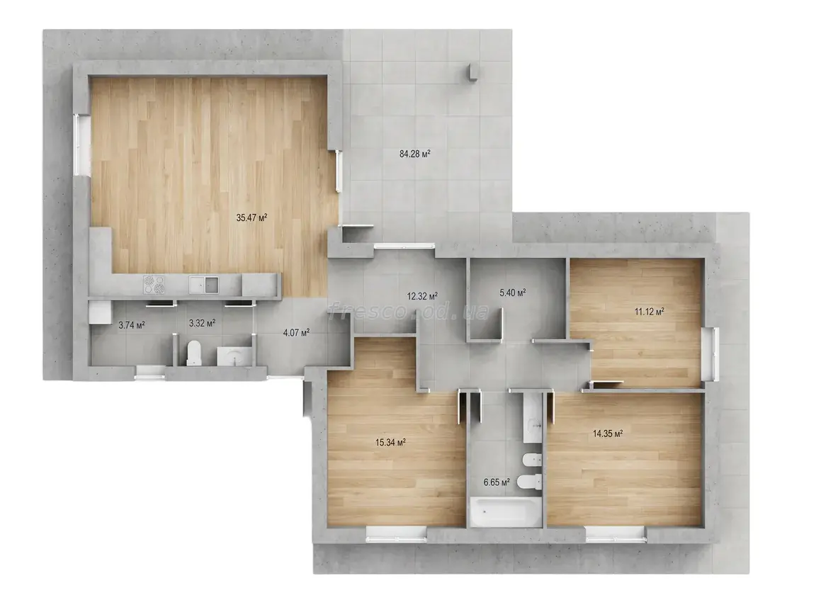 Townhouse · 118.7 m² · Semila Cottages