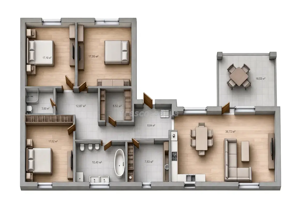 Townhouse · 145.0 m² · Semila Cottages