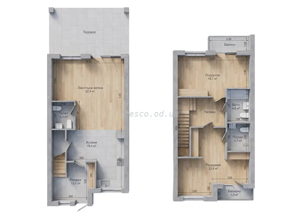 Townhouse · 119.07 m² · Cuvee Village