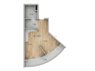 One-bedroom · 49.01 m² · UNITY TOWERS