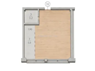 Студия · 29.5 м² · ЖК Кристал Люкс
