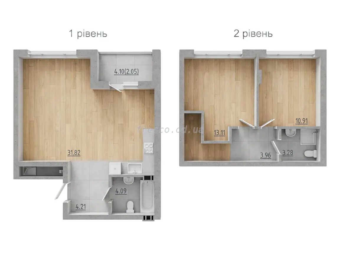3-room apartment · 73.37 m² · Riviera Gardens