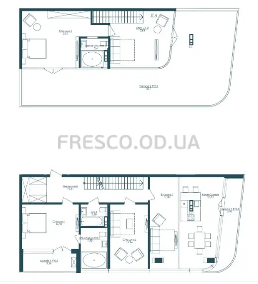 4-room apartments · 193.5 m² · Kandinsky Residence