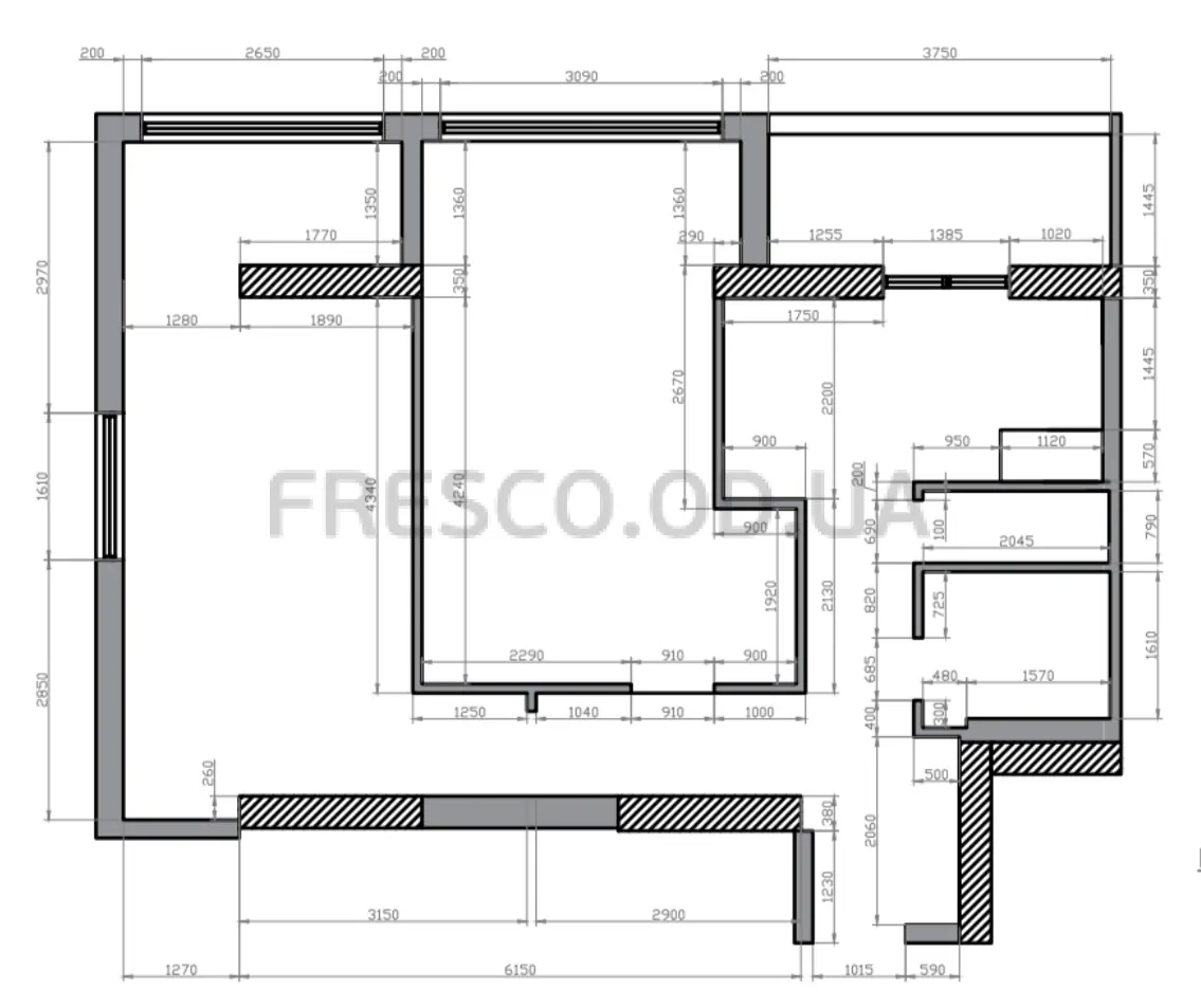 2-room apartment · 75.5 m² · Clubny 7