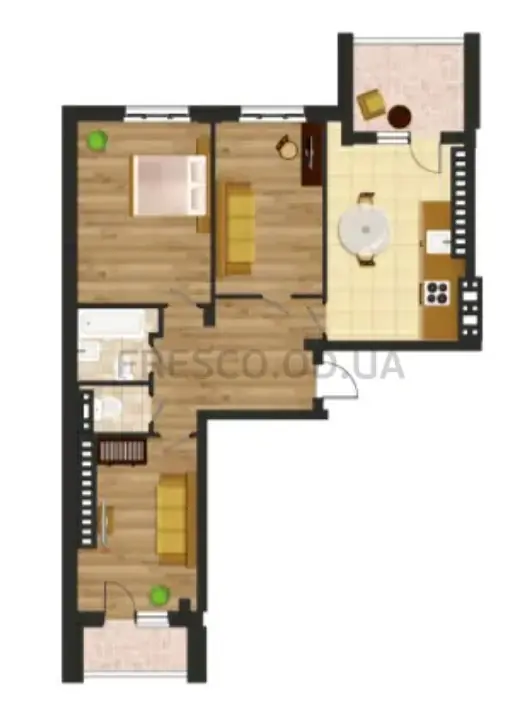 3-room apartment · 99.56 m² · Golden Era