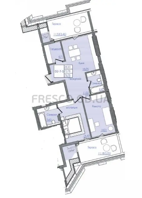 2-room apartment · 103.36 m² · Konsul