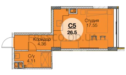 Студия · ЖК Новая Европа