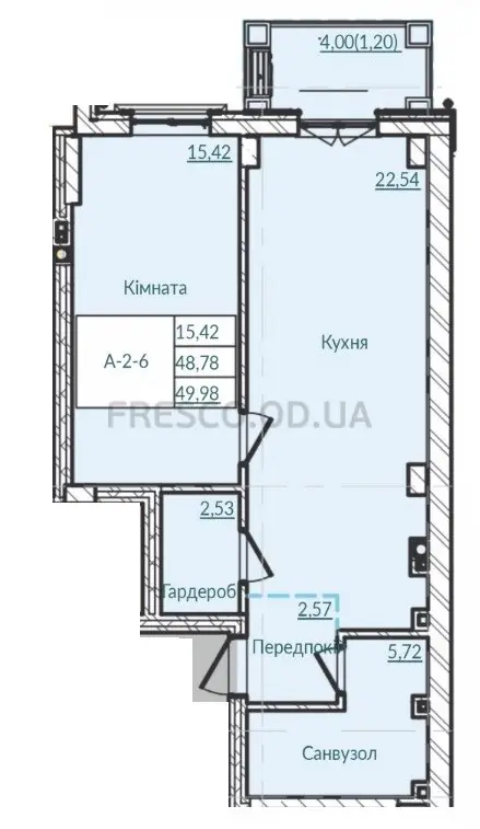 Однокомнатная квартира · ЖК Консул