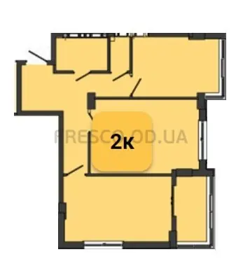 2-room apartment · 67.4 m² · Golden Era