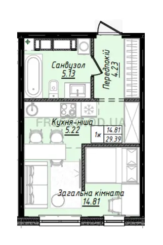Студия · ЖК Sky City