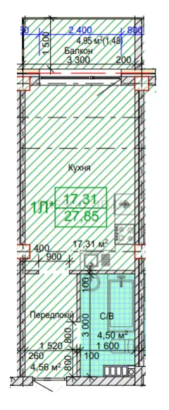 Studio · 27.85 m² · Art House