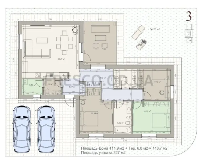 Townhouse · 118.7 m² · Semila Cottages