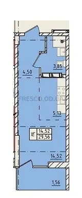 Studio · 29.56 m² · City Park