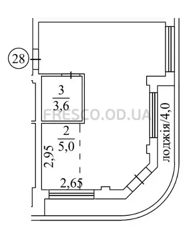 1-room apartment · 40.3 m² · Crystal Lux