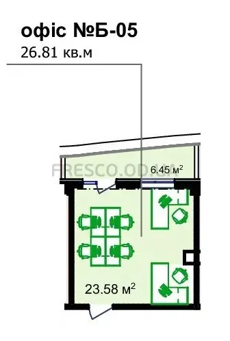 Офис · 26.81 м² · Unity Towers