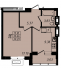 Однокімнатна - Маршал Сіті Продано Площа: 39,5 m²