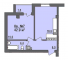 Однокімнатна - Будинок на Запорізькій Продано Площа: 44,5 m²