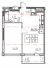 Однокімнатна - ЖК Manhattan Продано Площа: 44,55 m²