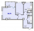 Двокімнатна - ЖК 40 і 41 Перлина Продано Площа: 58,78 m²