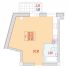 Студія - Будинок на Приморській Продано Площа: 24,3 m²