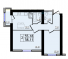 Двокімнатна - ЖК 47 Перлина Продано Площа: 60,23 m²