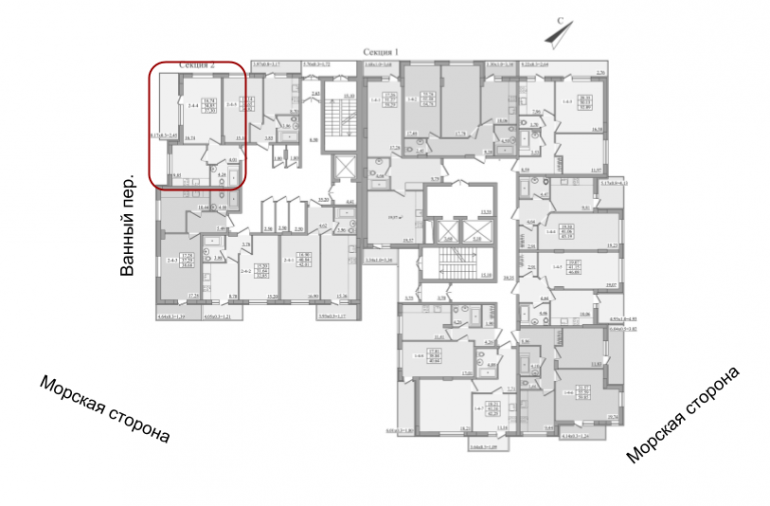 37,3 кв.м ЖК Platinum Residence однокімнатна розташування На поверсі 