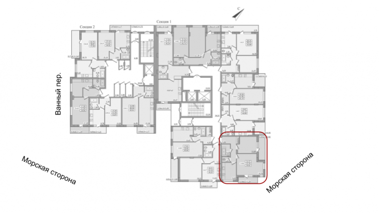 59,85 кв.м ЖК Platinum Residence однокімнатна розташування На поверсі 
