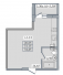 Однокімнатна - Platinum Residence Продано Площа: 34,45 m²
