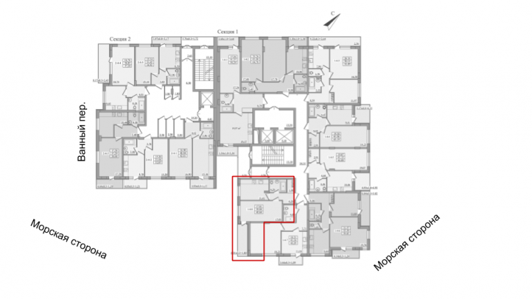 40,64 кв.м ЖК Platinum Residence однокімнатна розташування На поверсі 