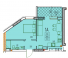 Однокімнатна - Derby Style House $ 51 564 Площа: 42,97 m²
