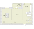 Двокімнатна - Парк Совіньйон Продано Площа: 56,04 m²