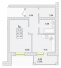 Однокімнатна - Парк Совіньйон Продано Площа: 43,09 m²