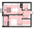 Однокімнатна - Модерн Продано Площа: 45,94 m²