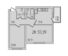 Двокімнатна - ЖК 59 Перлина $ 44 067 Площа: 59,39 m²